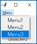 normal menu