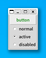 active button