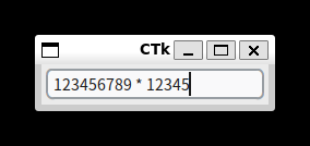 電卓入力の画面