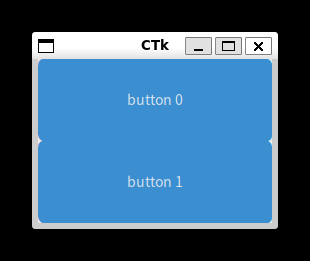 2 つのボタン（大）