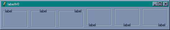 ラベルフレームウィジェット