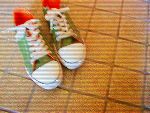 靴を履いてさぁ、学校へ(笑)