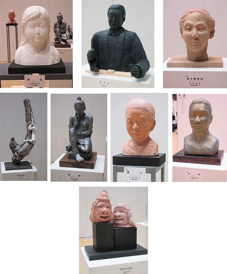 2021年11月長岡市展-受講者-出品彫刻作品画像