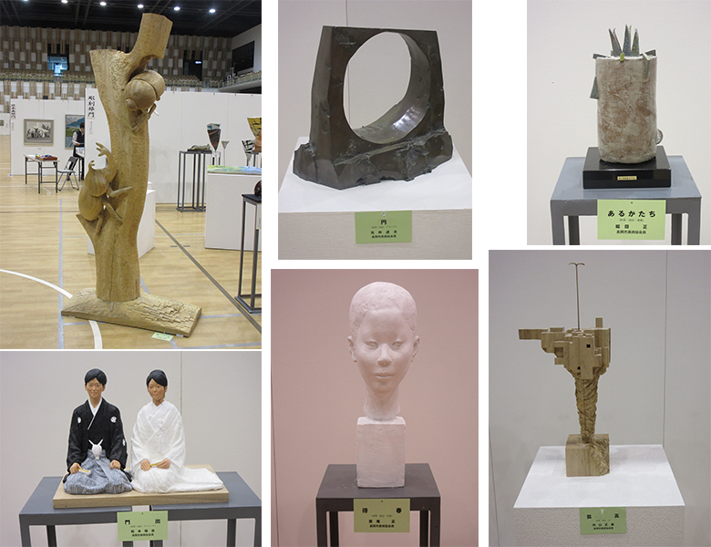 2017-11長岡市展彫刻部会員作品画像