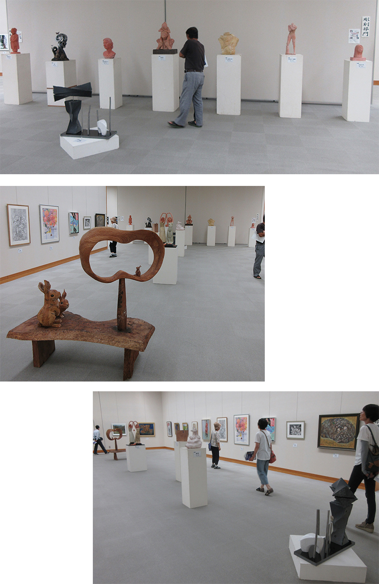 2024年9月　第30回記念長岡市美術協会展　彫刻部門会場風景画像1
